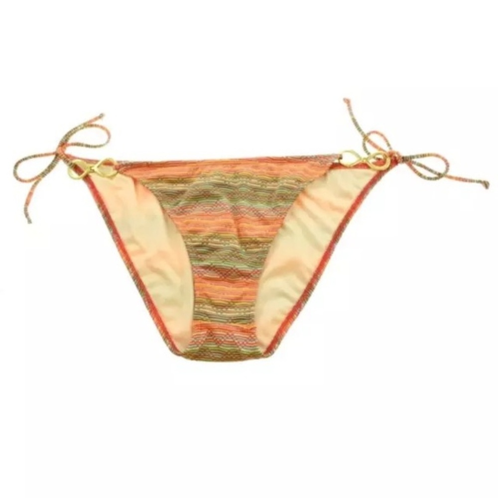 NWT💠 SHOSHANNA Orange Printed String Swim Bottoms - Picture 1 of 1